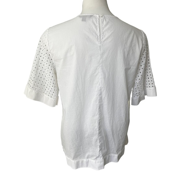 Banana Republic Factory White Eyelet Cotton Top - Picture 6 of 8